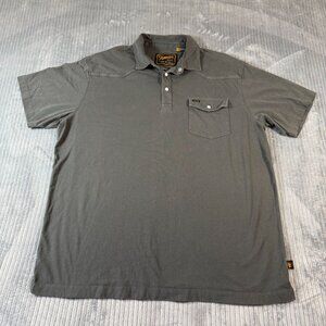 Howler Brothers Ranchero Polo Shirt Gray Pearl Snap Western Cowboy Mens XL